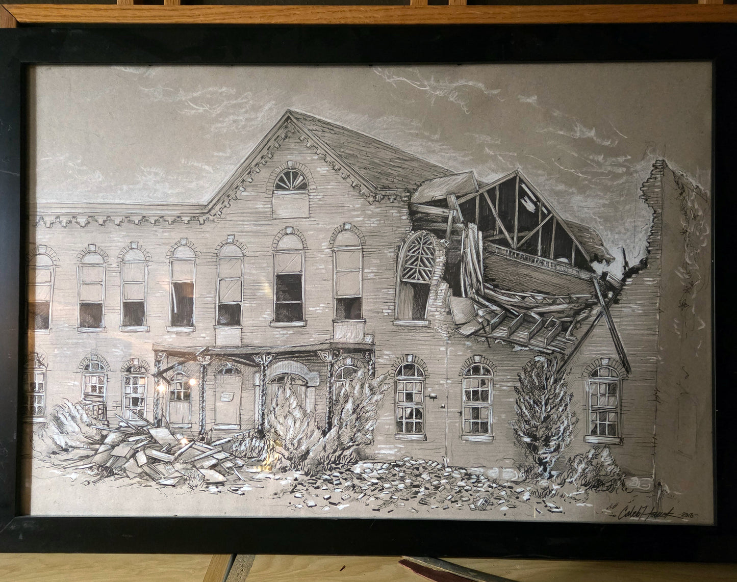 Large Framed Drawing