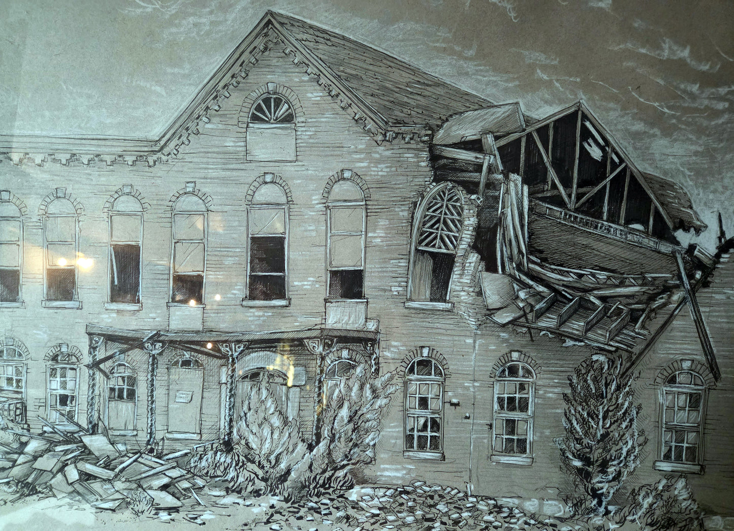 Large Framed Drawing