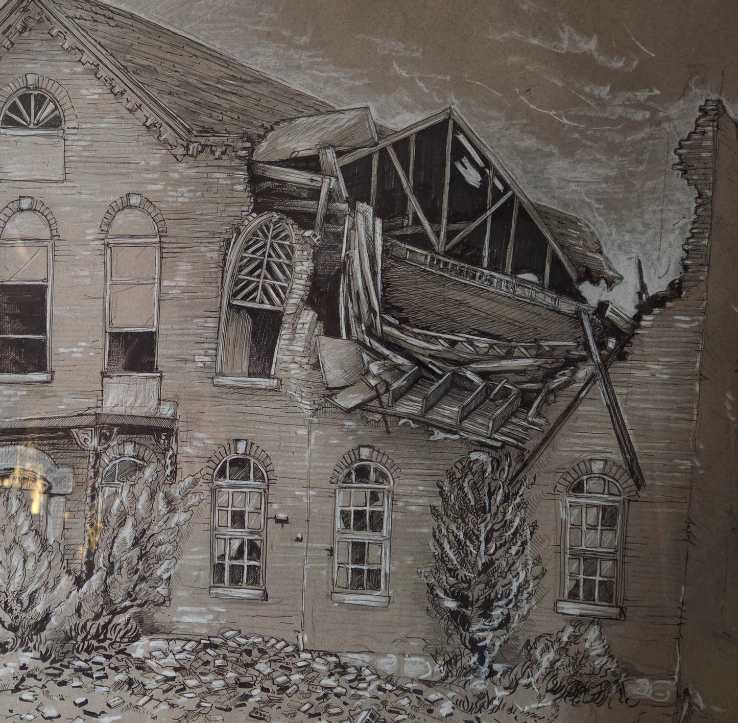 Large Framed Drawing
