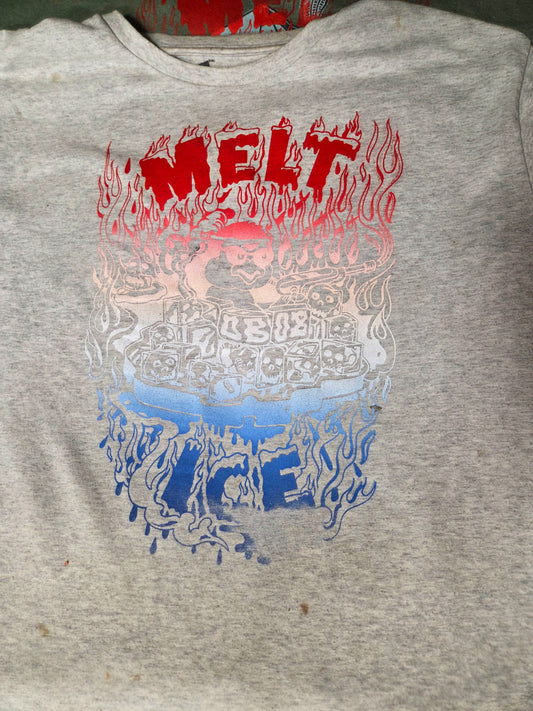 Melt Ice Short Sleeve T on grey